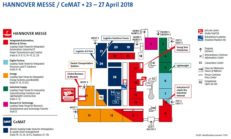 Hannover Messe 2018 Map